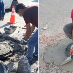 Realizó COMAPA remplazo e instalación de brocales en diferentes sectores de la ciudad 