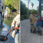 Sondeó COMAPA drenaje sanitario en la colonia Campestre