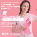 Llama DIF Reynosa a registrarse a Campaña de Prótesis Externa de Mama