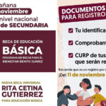 Invita Alcalde Carlos Peña Ortiz al Registro de Beca Universal para Estudiantes de Secundaria