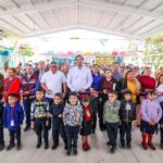 Inauguró Carlos Peña Ortiz nueva techumbre en jardín de niños Don José María Garza Cantú