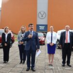 Rector de la UAT entrega equipamiento de vehículos a las facultades de la zona sur