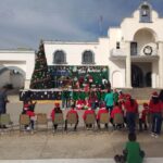 Guardia Estatal brinda seguridad en evento navideño en el municipio de Llera