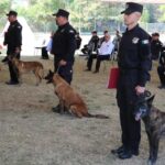 SSPT despide con honores a caninos retirados del servicio activo