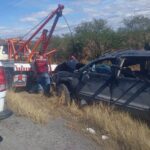 Guardia Estatal atiende accidente con lesionados en la carretera federal 101